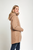 Hailey Camel Waterproof Winter Coat side