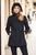 Black Whitney fleece lined waterproof jacket hood up