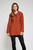 Burnt Orange fleece lined waterproof jacket