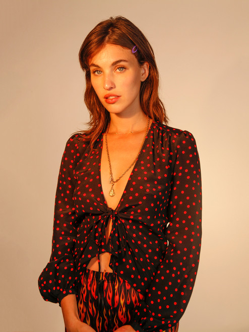 Dreamgirl Rainey, wearing the Stevie Italia Spot @itsrainsford