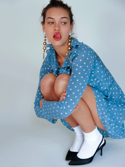 The Alexandra - Dusty Blue Spot