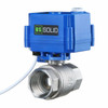 Motorized Ball Valve- 1" Stainless Steel Ball Valve with Manual Function, Full Port, 9-24V AC/DC and 2 Wire Auto Return Setup by U.S. Solid