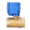 U.S. Solid Motorized Ball Valve- 1” Brass Electrical Ball Valve with Standard Port, 9-24 V AC/DC, 2 Wire Auto Return, Normally Open