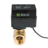 3/4" Motorized Ball Valve - Brass Electric Ball Valve with 3 Indicator Lights - 2 Wire Auto Return, Normally Open, 9-36V AC/DC by U.S. Solid