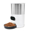 Automatic Pet Feeder - Stainless Steel Cat Dog Food Feeder Dispenser with Voice Recorder, Dual Power Supply by U.S. Solid