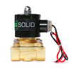 U.S. Solid Solenoid Valve - 1/2” Zinc Alloy 12V DC Solenoid Valve, NBR Seal