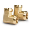 U.S. Solid 2pcs 90 Degree Barstock Street Elbow Brass Pipe Fitting 1/8" NPT Female Pipe to 1/8" NPT Female