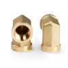 U.S. Solid 2pcs 90 Degree Barstock Street Elbow Brass Pipe Fitting 1/8" NPT Female Pipe to 1/8" NPT Female