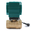 1” Smart Motorized Ball Valve – Remote Control Brass Electrical Ball Valve with Manual Switch, 5V DC USB