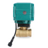 1/2” Smart Motorized Ball Valve – Remote Control Brass Electrical Ball Valve with Manual Switch, 5V DC USB