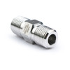 U.S. Solid 304 Stainless Steel Lead Free 6000 psi High Pressure Hex Nipple, 1/4" x 1/4" NPT Male Thread Pipe Adapter(1 pc)