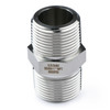 U.S. Solid 304 Stainless Steel Lead Free 6000 psi High Pressure Hex Nipple, 1" x 1" NPT Male Thread Pipe Adapter(1 pc)