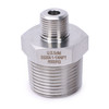 U.S. Solid 304 Stainless Steel Lead Free 6000 psi High Pressure Hex Nipple, 1" x 1/4" NPT Male Thread Pipe Adapter(1 pc)