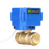 25 Packs Motorized Ball Valve- 3/4” Brass Electrical Ball Valve with Standard Port, 9-24 V AC/DC, 2 Wire Auto Return by U.S. Solid