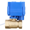 Motorized Ball Valve- 3/4" Brass Electrical Ball Valve with Manual Function, Standard Port, 9-24V AC/DC and 3 Wire Setup by U.S. Solid