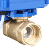 Motorized Ball Valve- 3/4" Brass Electrical Ball Valve with Manual Function, Standard Port, 9-24V AC/DC and 3 Wire Setup by U.S. Solid