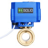 Motorized Ball Valve- 1" Brass Electrical Ball Valve with Manual Function, Full Port, 9-24V AC/DC and 3 Wire Setup by U.S. Solid
