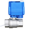 Motorized Ball Valve- 3/4" Stainless Steel Electrical Ball Valve with Manual Function, Full Port, 9-24V AC/DC and 3 Wire Setup by U.S. Solid