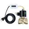 3/4” Smart Solenoid Valve - WiFi APP-Controlled Brass Solenoid Valve, 110V AC, Viton Seal