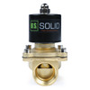 1” Smart Solenoid Valve - WiFi APP-Controlled Brass Solenoid Valve, 110V AC, Viton Seal