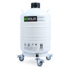 30L Liquid Nitrogen Tank LN2 Dewar Cryogenic Container with Straps and Wheel