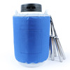 20L 4.9 inch Wide Mouth Liquid Nitrogen Tank LN2 Dewar Cryogenic Container 