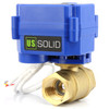 Motorized Ball Valve- 3/4" Brass Electrical Ball Valve, Standard Port, 9-24V AC/DC and 3-Wire 1-Way Setup by U.S. Solid