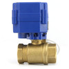 Motorized Ball Valve- 1" Brass Electrical Ball Valve, Standard Port, 9-24V AC/DC and 3-Wire 1-Way Setup by U.S. Solid