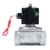 1-1/2" Solenoid Valve - Stainless Steel 12V DC Electric Solenoid Valve , Normally Closed, Viton Seal