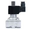 3/4" Solenoid Valve - 12V DC Stainless Steel Normally Open Solenoid Valve, Viton Seal