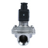 1" Solenoid Valve - 110V AC Stainless Steel Normally Open Solenoid Valve, Viton Seal