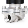 3/4” Solenoid Valve - 24V DC Stainless Steel Electric Valve, Normally Open, Viton Seal