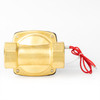 U.S. Solid Solenoid Valve- 1-1/4" 110V AC Brass Electric Solenoid Valve, Normally Closed, VITON Seal