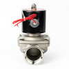 1-1/2" Solenoid Valve - Stainless Steel 110V AC Electric Solenoid Valve , Normally Closed, Viton Seal