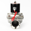 2" Solenoid Valve - Stainless Steel 110V AC Electric Solenoid Valve , Normally Closed, Viton Seal