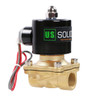 1/2" Brass Solenoid Valve - Normally Open 24V AC ElectricSolenoid valve, Viton Seal