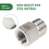 304 Stainless Steel 6000 Psi Hex Bushing Male*Female(3/4*1/2 NPT)