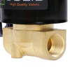 U.S. Solid Electric Solenoid Valve- 3/8" 12V DC Solenoid Valve Brass Body Normally Closed, VITON SEAL