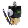 U.S. Solid Electric Solenoid Valve- 3/8" 12V DC Solenoid Valve Brass Body Normally Closed, VITON SEAL