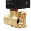 U.S. Solid Electric Solenoid Valve- 1/2" 12V DC Solenoid Valve Brass Body Normally Closed, Pilot Type, VITON SEAL