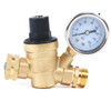 U.S. Solid Water Regulator Valve- Adjustable Pressure Regulator Pressure Gauge