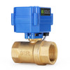 U.S. Solid Motorized Ball Valve- 1” Brass Electrical Ball Valve with Standard Port, 9-24 V DC, 2 Wire Reverse Polarity