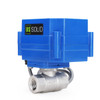 U.S. Solid Motorized Ball Valve- 1/4” Stainless Steel Electrical Ball Valve with Full Port, 9-24 V DC, 5 Wire Setup