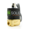 U.S. Solid Electric Solenoid Valve- 1/4" 24V DC Solenoid Valve Brass Body Normally Closed, VITON SEAL