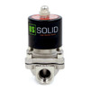 U.S. Solid Electric Solenoid Valve- 1/2" 110V AC Solenoid Valve Stainless Steel Body Normally Closed, VITON SEAL