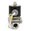 U.S. Solid Electric Solenoid Valve- 1/2" 110V AC Solenoid Valve Stainless Steel Body Normally Closed, VITON SEAL
