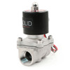 U.S. Solid Electric Solenoid Valve- 3/4" 24V AC Solenoid Valve Stainless Steel Body Normally Closed, VITON SEAL