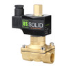 U.S. Solid Electric Solenoid Valve- 1/2" 12V DC Solenoid Valve Brass Body Normally Open, NBR SEAL