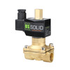 U.S. Solid Electric Solenoid Valve- 1/2" 110V AC Solenoid Valve Brass Body Normally Open, NBR SEAL