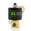 U.S. Solid Electric Solenoid Valve- 1/4" 110V AC Solenoid Valve Brass Body Normally Closed, VITON SEAL